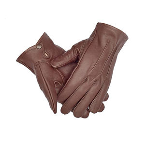 Guantes de conducción de cuero de piel de oveja negra para hombre de lujo, cálidos, suaves, informales, para uso en exteriores, de Pakistán - Product Image 5