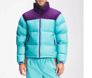 Veste à bulles d'hiver de haute qualité pour hommes avec col montant nouveau Design broderie décoration High Street Style - Product Image 2