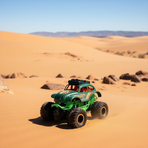 Dickie 203764027 Green Monster Dune Bug 18cm Modèle de voiture avec lumières et sons, véhicule jouet à friction - Product Image 3