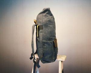 Mochila de Lona y Cuero Suave Resistente para Viajes al Aire Libre, Escuela, Trabajo, Senderismo, Duradera, de Gran Capacidad, con Múltiples Bolsillos, Ecológica, para Aventuras - Product Image 5