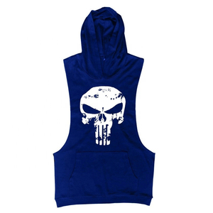 Fabricant professionnel meilleur Design Top qualité Gym Fitness Hoodies pour hommes sans manches surdimensionné pull Gym Stringer Hoodie - Product Image 6