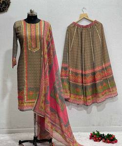 Nouvelle collection de salwar kameez indiens modernes en coton attrayant pour femmes, collection de mariage, vente en gros à bas prix, vêtements ethniques - Product Image 1