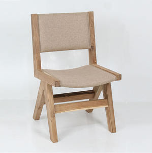 Solid Teak <b>Wood</b> <b>Garden</b> <b>Chair</b> Natural Finish Modern Outdoor Dining <b>Chair</b> Eco-Friendly Durable Park Living Room Use Minimalist - Product Image 1