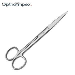 Ciseaux vétérinaires OPTHO IMPEX, instruments chirurgicaux en acier inoxydable, lames aiguisées, design courbé et droit, soins et toilettage des animaux - Product Image 5