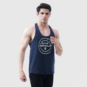 Débardeur Homme No Limit Bleu Marine 100% Coton Respirant avec Capuche pour Musculation et Entraînement – Taille XL - Product Image 1