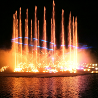 Fontaine musicale extérieure de luxe avec jets d'eau dansants et éclairage LED RGB pour parcs, centres commerciaux et sites touristiques