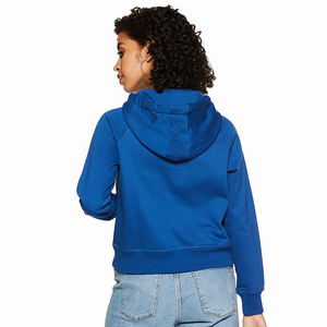 Sudadera con capucha de algodón para niñas, ropa de moda, azul, con cordones, Polar, a la venta - Product Image 2