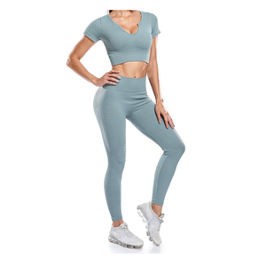 Conjuntos de ropa deportiva de manga larga para mujer Gimnasio Fitness Yoga Ropa de entrenamiento con ropa de descanso de moda Opciones de talla grande - Product Image 5