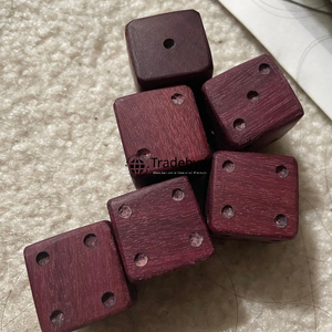 Dés polyédriques en bois faits à la main, ensemble de 7 pièces, écologiques, durables, de collection, pour les jeux de rôle de fantasy Dungeons & Dragons, Tradebyd - Product Image 4