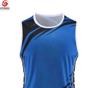 Uniforme de basket-ball sans manches respirant au design personnalisé, prix compétitif, haute qualité, séchage rapide, 100% polyester - Product Image 3