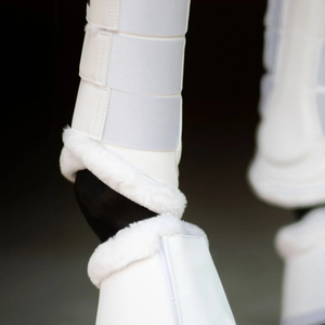 Botas de campana de caballo de cuero PU de alta calidad impermeables transpirables y duraderas con forro de poliéster de peluche para competición de entrenamiento - Product Image 3