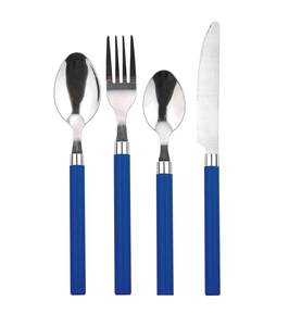 Juego de cubiertos de acero con espejo PARA CENA DE Hotel, uso de helado, mango de resina, cuchara de Color dorado de alta calidad, mango de resina - Product Image 1