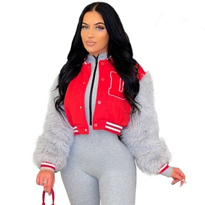 Oem Custom Logo Design Superior Quality Fashion Baseball Uniform Discharge Printing Varsity Jacket Stand Collar Men - Product Image 5