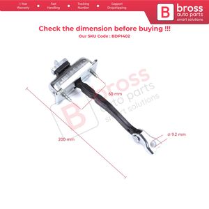 BDP1402 Correa limitadora de conjunto de control de Tope de puerta delantera para X3 F25 2010-2017 X4 F26 2013-18 51217205572 piezas de automóvil Bross hechas en Turquía - Product Image 6