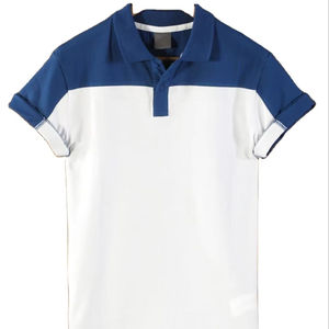 Polo personnalisé tendance de haute qualité pour homme, col tricoté, uni, teint, avec poche, T-shirt - Product Image 1