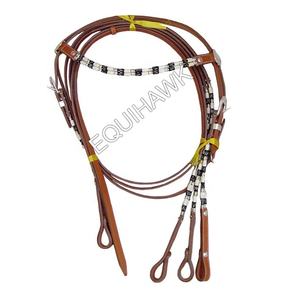 Cuerda de sujeción para caballo EQUIHAWK MVE-1128, la más vendida, de diseño personalizado, de cuero occidental, con accesorios para barril, del fabricante. - Product Image 6