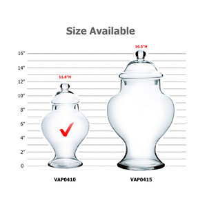 VAP0410 - โถใส่ขนม/ยา รูปทรงระฆัง พร้อมฝาปิด - 12 ชิ้น - Product Image 3