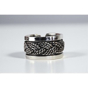 Vintage Classic 925 Sterling Silver Rhodium Plated Braided Gemstone Rings Handmade Engagement Woven Band Jewelry for Men Women - Product Image 5