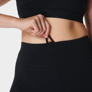 <b>Women's</b> Customized Mid Waist Yoga Gym <b>Shorts</b> Seamless Workout Sports Leggings Solid Pattern Made in Pakistan Wholesale - Product Image 5