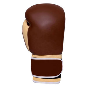 Gants de boxe avec logo privé Gants de boxe en cuir de vachette imperméables avec support de poignet à crochet et boucle - Product Image 6