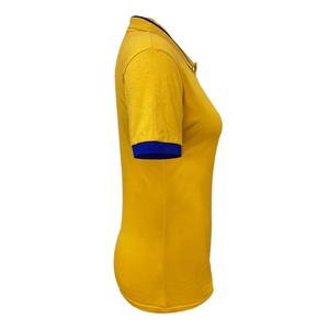 Camisetas deportivas de algodón bordadas para mujer, Polo personalizado informal - Product Image 3