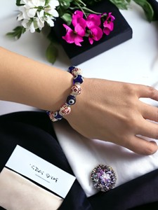DAFNI BIG PAZAR Elastic Beaded <b>Stone</b> <b>Bracelet</b> CERAMlCKS Stones Different Designs Unisex Gift Made in Istanbul Model Number 44 - Product Image 2