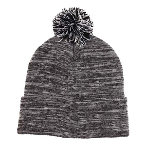 Gorro de Punto Unisex con Pompón de Harry Johnson Production, 100% Acrílico, Casual de Invierno para Adultos, Diseño con Borde, 56-58CM - Product Image 3