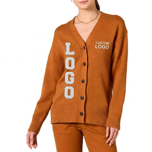 Custom Logos Sorority Embroidered Ladies Custom Made <b>Cardigan</b> <b>Sweater</b> 100% Acrylic Knit wear <b>Cardigan</b> Winter School <b>Sweater</b> - Product Image 1