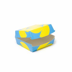Boîtes à hot-dogs personnalisées Mod. OSTRICA 16x15.5x9 cm avec lamination brillante ou mate et gaufrage - Product Image 4