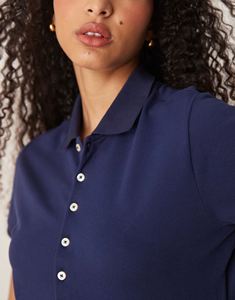 Camiseta Polo para Mujer, Tejido de Algodón Transpirable, Estándar de Exportación, Camiseta Polo para Mujer, Tejido de Alta Densidad, Mezcla de Algodón, Camiseta Polo para Mujer - Product Image 6