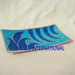 Juego de cuencos decorativos con diseño de forma de asta chapada en oro pulido brillante de 3 cuencos de vajilla de estilo nórdico de Metal de aluminio - Product Image 6