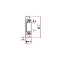Glissière télescopique moderne RAM INDUSTRIE I46 en acier inoxydable AISI 304 à extension complète pour meubles de cuisine et de salle à manger, utilisation en extérieur