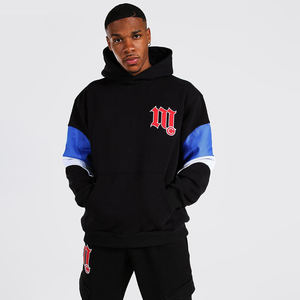 Nouvel ensemble de survêtement décontracté pour homme grande taille, collection Printemps 2025, coupe régulière, anti-plis, avec sweat à capuche et pantalon de jogging, confortable - Product Image 4