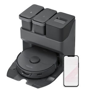 Aspiradora y fregadora robótica profesional de 6000 Pa con doble cepillo – Serie Elite con estación de autolimpieza totalmente automatizada y secado por aire caliente - Product Image 1