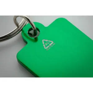 Porte-clés en métal durable RaluCart avec jeton, gadgets écologiques - Product Image 5