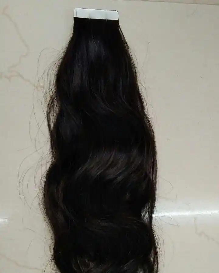 Unprocessed Tape In Hair Extension 100% Unprocessed Remy Tape Hair Raw Virgin Tape Ins Hair from South India Factory