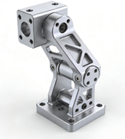 Support de bras de robot industriel usiné sur mesure par CNC, composants mécaniques en aluminium et acier inoxydable, service d'usinage