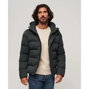 <b>Men's</b> Premium Casual Winter Puffer Jacket High Quality Down-Filled Waterproof Hood Stand Adjustable Zipper Closure OEM Coated - Product Image 1