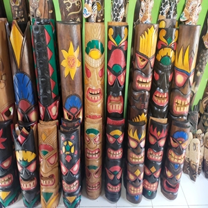 Mascarilla de pared tallada en madera africana, la mejor elección para decoración hecha en Bali, Indonesia, artesano balinés fino - Product Image 2