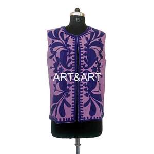 Traditionnel indien folklorique ethnique Suzani veste belle main brodé femmes Style bohème gilet gilet pour demoiselles d'honneur - Product Image 1