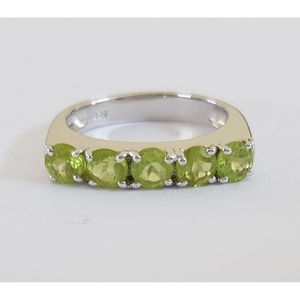 Anillo de Peridoto Natural para Mujer Shah Gems en Plata de Ley 925, Anillo con Piedra Preciosa para Regalo Especial - Product Image 1