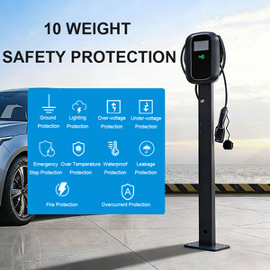 Nouvelle station de recharge murale pour véhicules électriques 7kW 11kW 22kW avec câble TPU de 5 m TYPE 2 AC IP65 étanche et RFID - Product Image 6