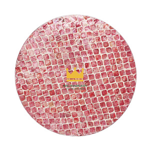 Bon marché, napperon de service en nacre de style bohème créatif, plat en mosaïque pour vaisselle de cuisine - Product Image 5