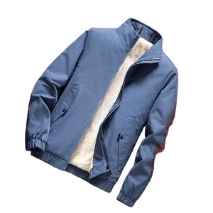 แจ็คเก็ตบอมเบอร์โพลีเอสเตอร์100% กันน้ำเข้ารูปลำลองสีพื้นสำหรับ2025 - Product Image 1