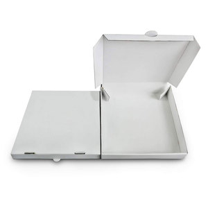 Caja de pizza de comida recubierta Caja de pizza de papel corrugado Caja de cartón para pizza Paquete de cartón al por mayor - Product Image 1