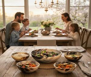 ชามใส่แป้งทำจากเขาควายธรรมชาติเกือบทำจากเขาสลัดและผลไม้ดีไซน์น่าสนใจ - Product Image 5