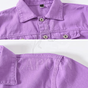 เสื้อแจ็กเก็ตผ้าเดนิมสำหรับผู้ชายใหม่เสื้อแจ็กเก็ตยีนส์ดีไซน์ตามสั่ง - Product Image 3