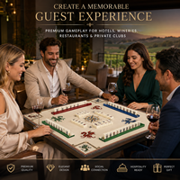 Ensembles de Mahjong Américains Personnalisés pour Hôtels, Vignobles, Restaurants, Événements – Tuiles, Tapis, Supports en Gros, OEM, Vente en Gros