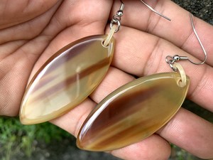 Boucles d'oreilles en corne de buffle Boho pas cher Boucles d'oreilles légères et écologiques pour femmes bijoux longs par AALIYAN IMPEX - Product Image 6