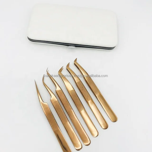 Pince à épiler antistatique en acier inoxydable solide à plasma KANEKA ENTERPRISES, pointe pointue, volume classique, outil pour les cils - Product Image 2